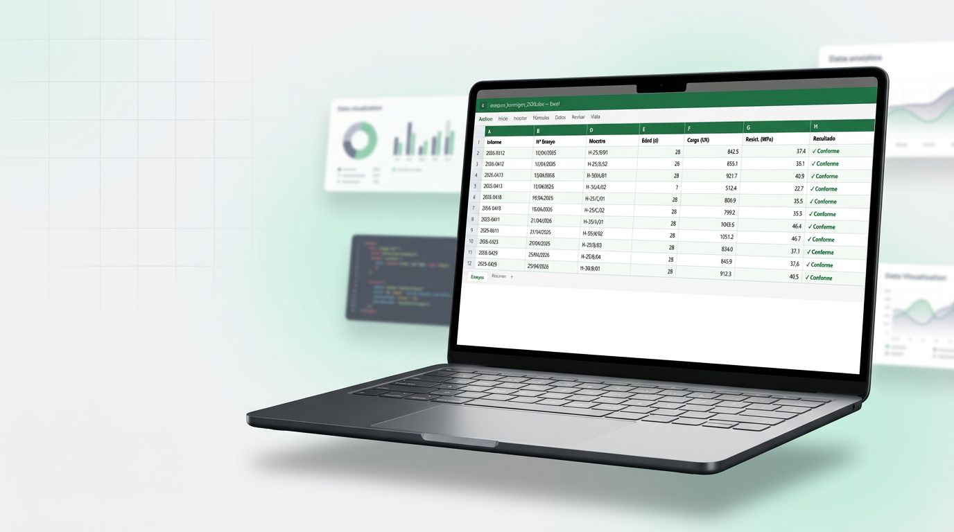 Vista del Excel consolidado generado por el pasador de informes